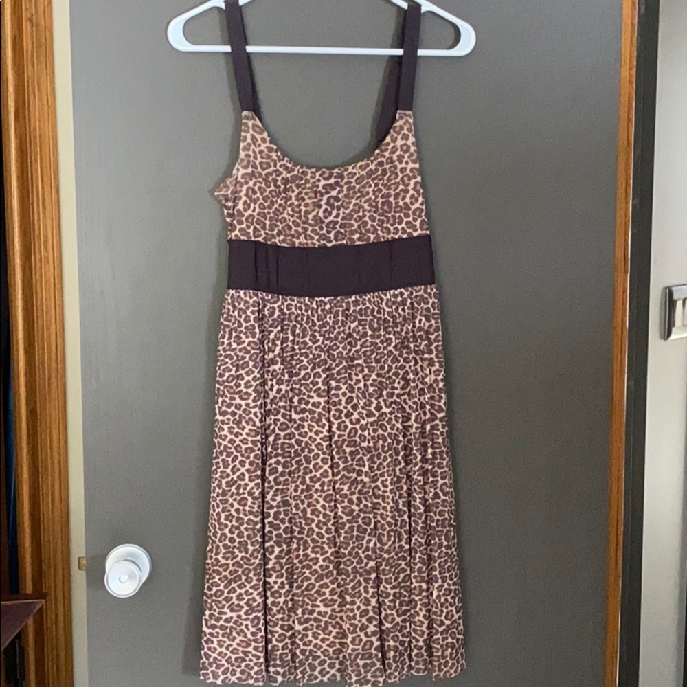 Cache cocktail animal print dress